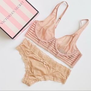 32C SMALL Victoria’s Secret nude bra set